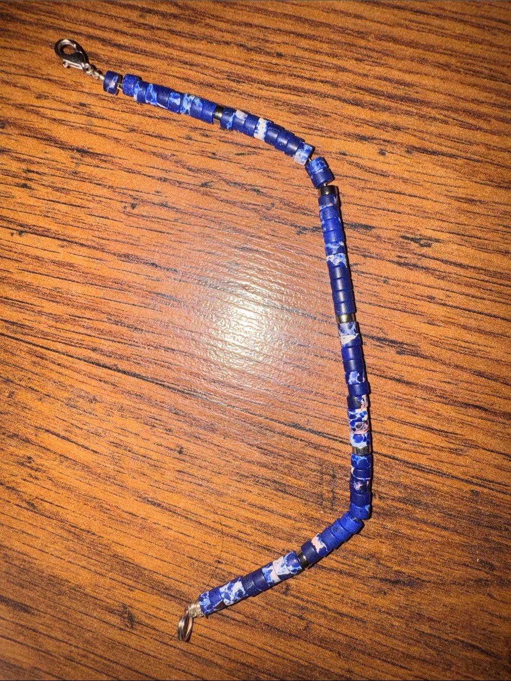 7” Lapis Lazuli Beaded Women's Bracelet